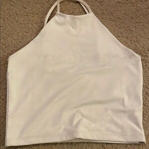 White Halter Top